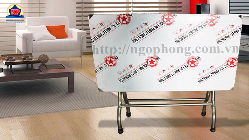 Bàn CN xếp inox 4Z 6x10 - Ngô Phong